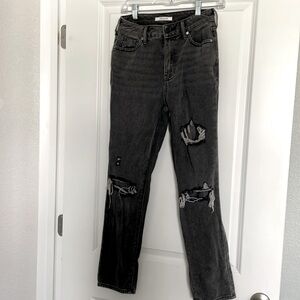 PACSUN size 25 mom gray distressed jeans $20